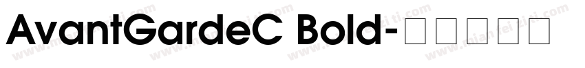 AvantGardeC Bold字体转换